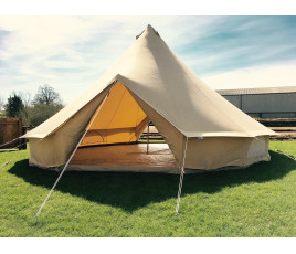 A Double-door Oxford 900D Canvas Bell Tents - a Spacious Family Tent - Sizes: 4m, 5m or 6m Diameter Floor Areas